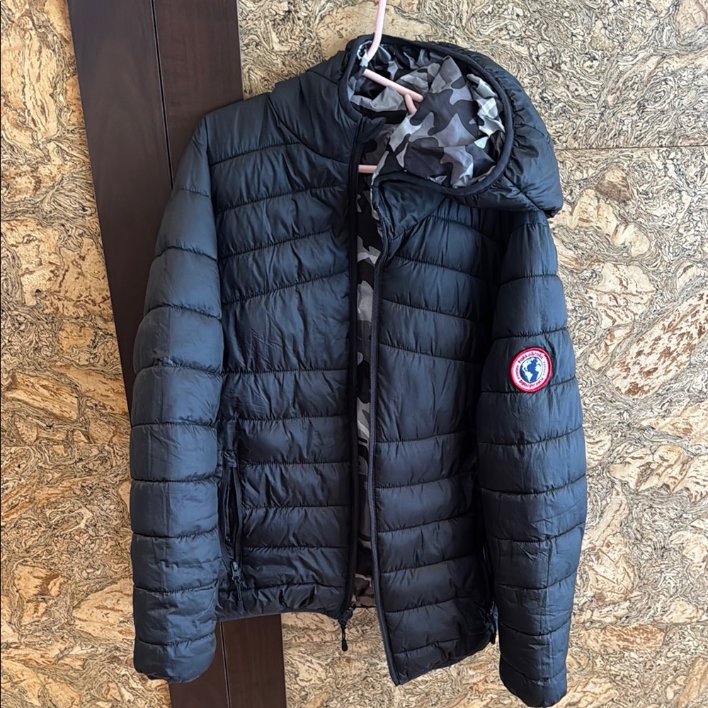 Sleek Black Quilted Puffer Jacket